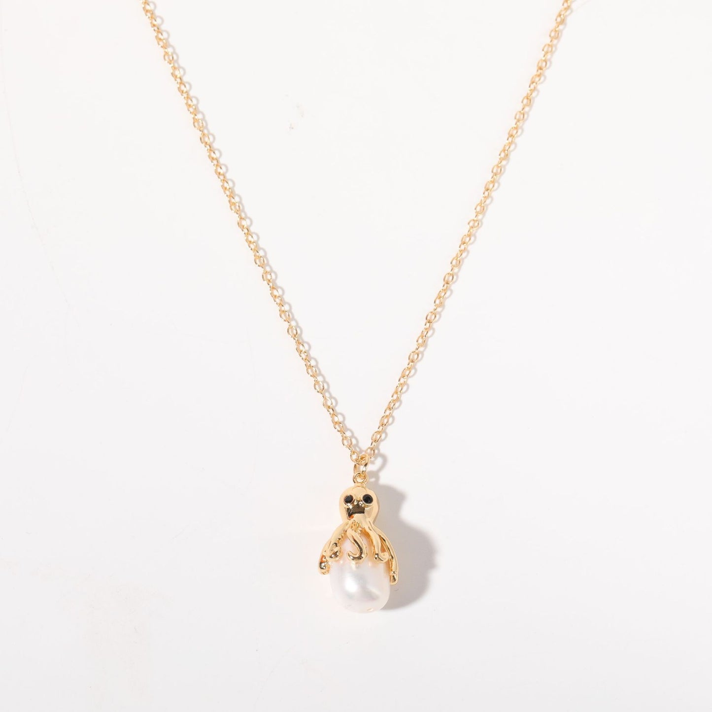Baroque Little Whale Necklace With Shaped Pearls And Marine Life Designs