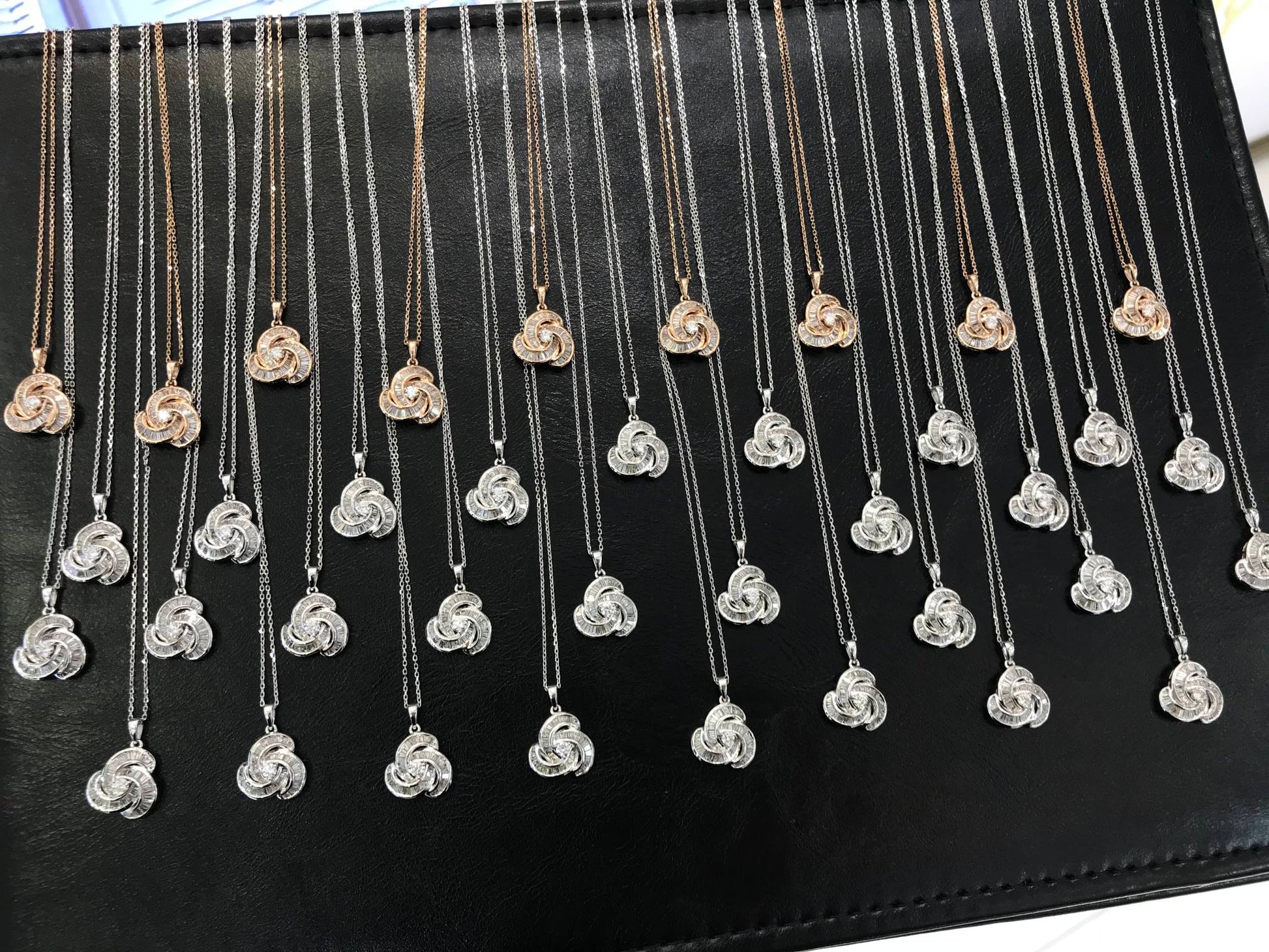 Elegant Vortex Pendant Jewelry - A Sparkling Choice - White Diamond Pendant