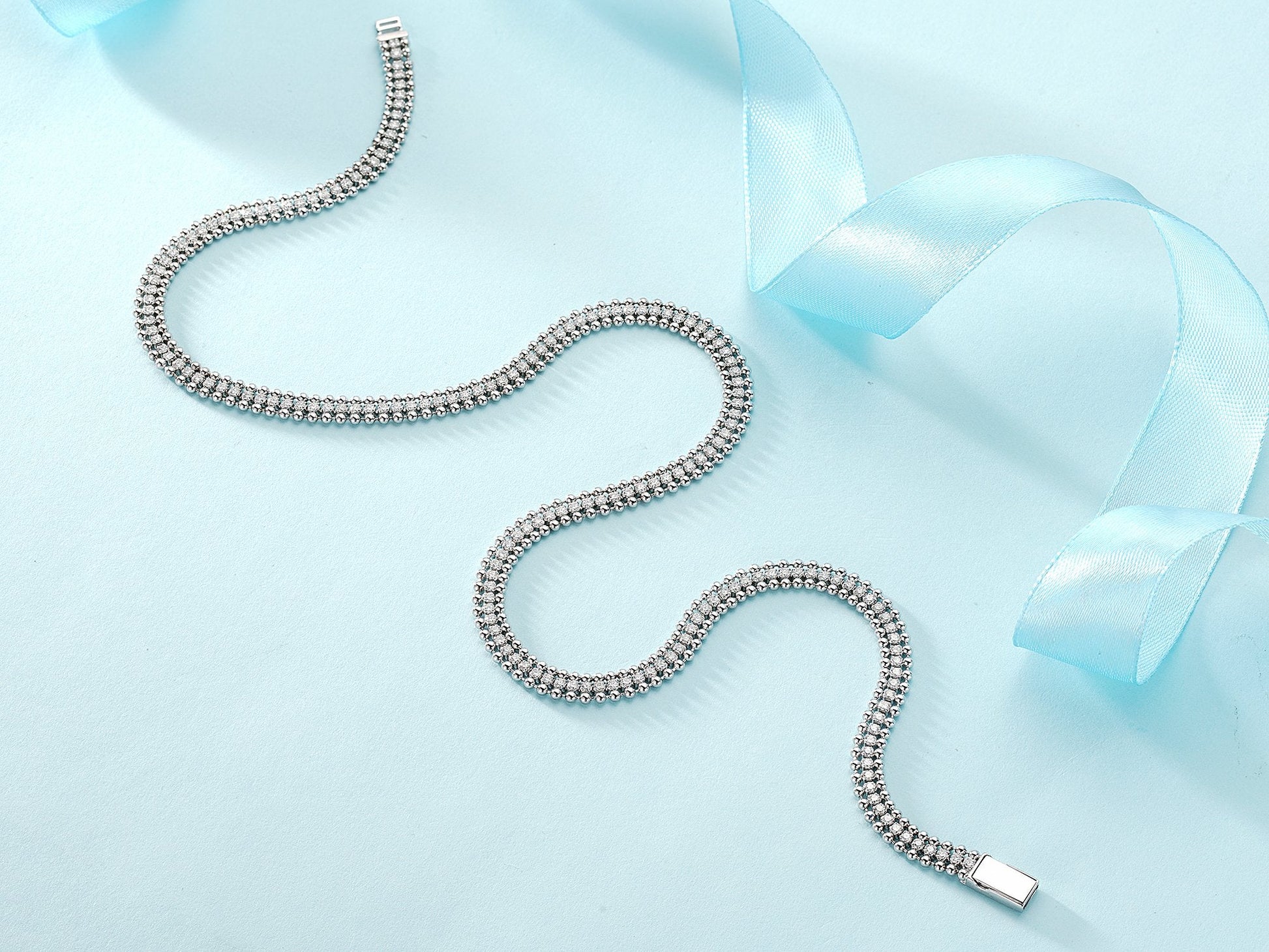 New Arrival [Celebration][Celebration][Celebration] Diamond Bezel Necklace - Luxurious Jewelry - White Diamond Necklace