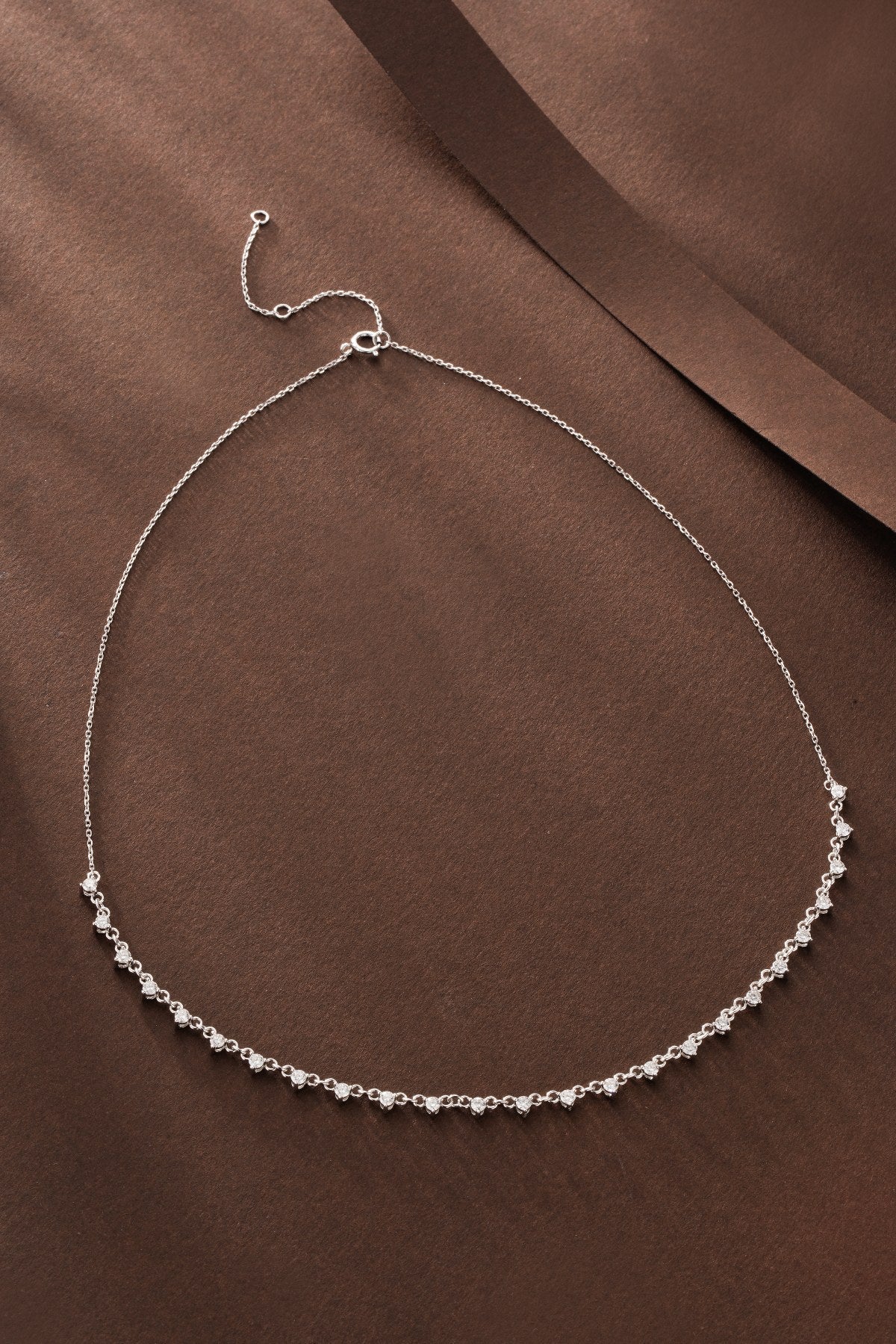 Sparkling Round Diamond Bubble Necklace - Luxury Jewelry - White Diamond Necklace