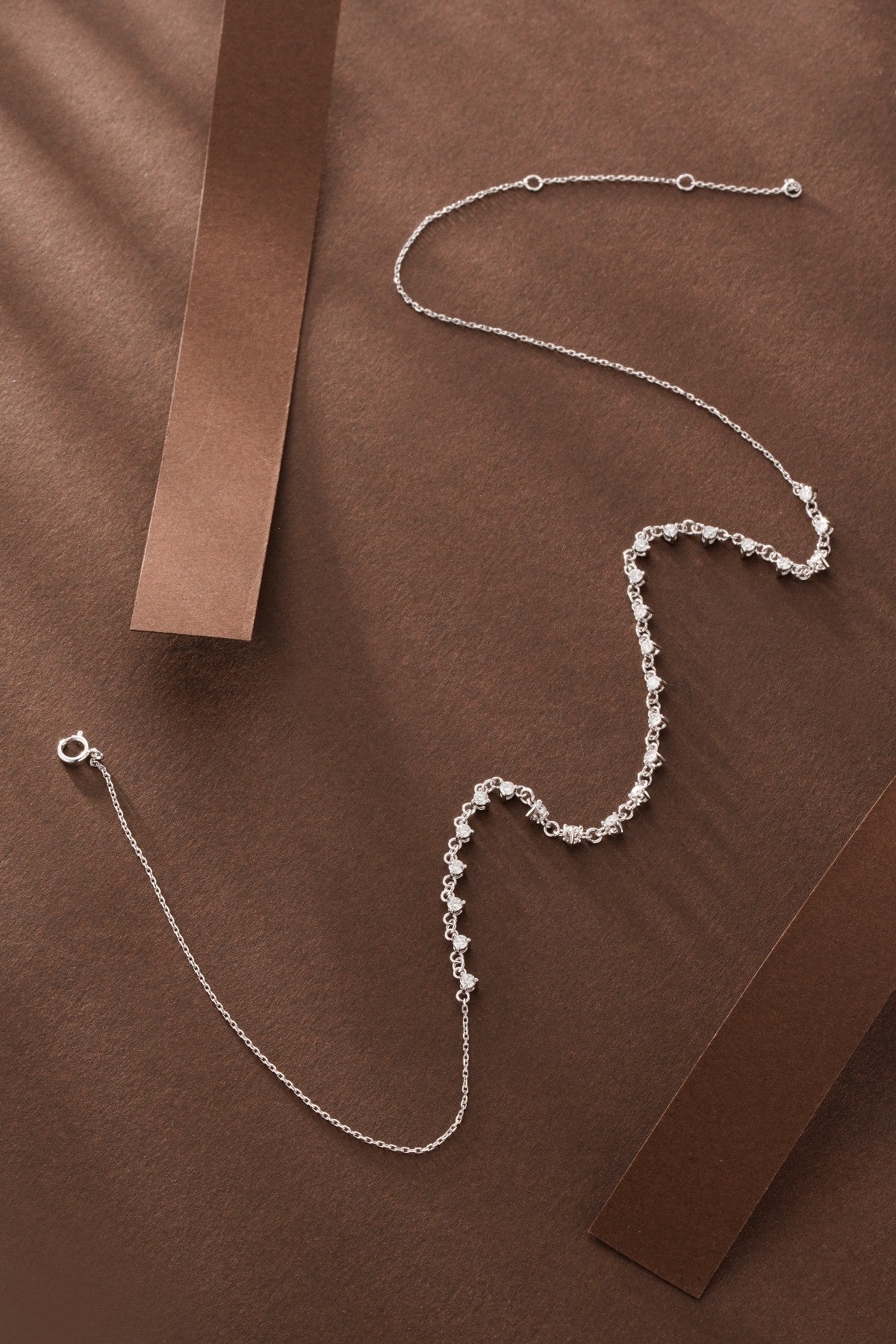 Sparkling Round Diamond Bubble Necklace - Luxury Jewelry - White Diamond Necklace